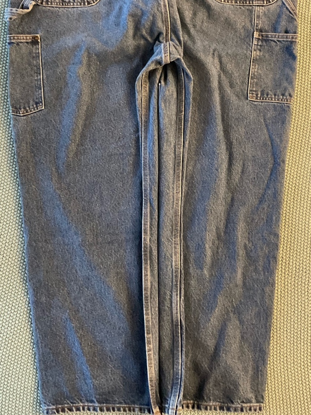 Vintage Carhartt-Double Front Denim Logger Jeans- B73-DST Dark Stone- (46x30) - Picture 11 of 16